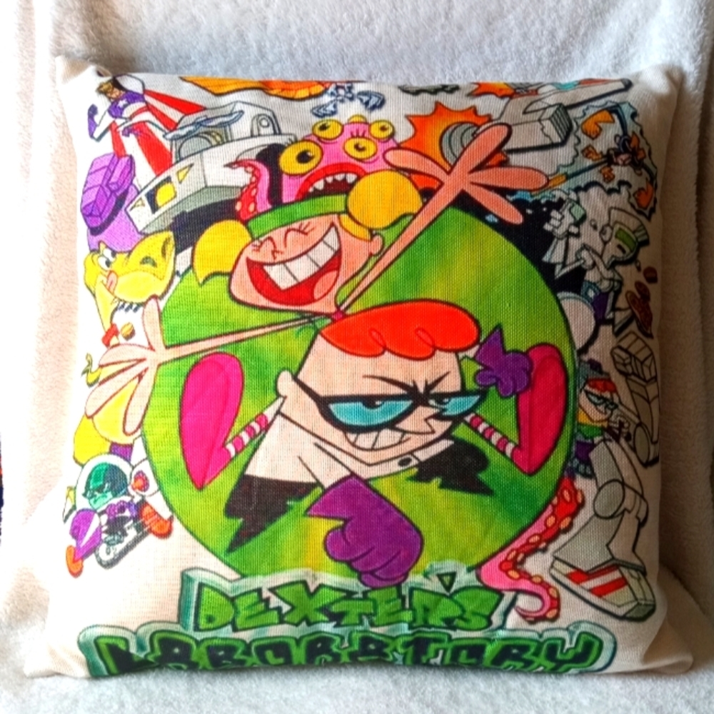 Dexter laboratory pillow
